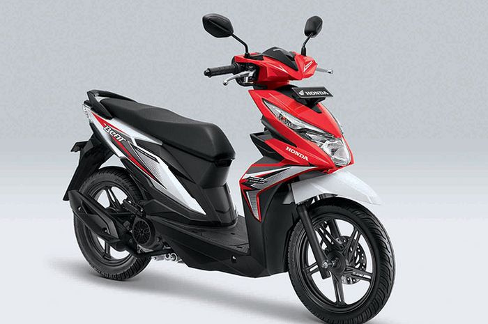 Honda BeAT eSP warna baru kombinasi merah dan putih