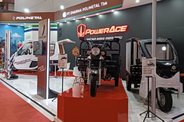 PT Dharma Polimetal, produsen kendaraan niaga PowerAce mejeng di Hall A Jakarta Fair Kemayoran 2022