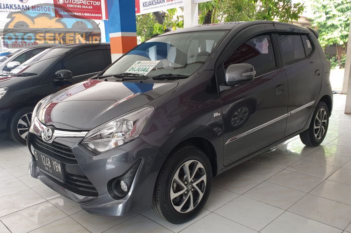 Kisaran harga dan spesifikasi Toyota Agya G 1.0 seken tahun 2019.