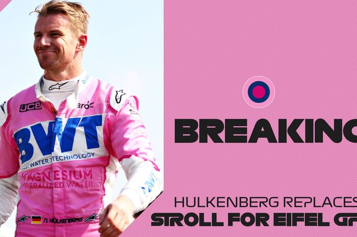 Nico Hulkenberg kembali diandalkan tim Racing Point, kali ini menggantikan Lance Stroll di F1 Efiel 2020