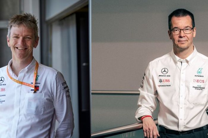 Posisi direktur teknik James Allison (kiri) di tim Mercedes, akan digantikan oleh Mike Elliott