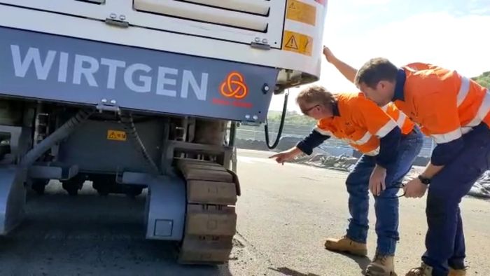 Setting Cold Milling Machine pengelupasan aspal Sirkuit Mandalika