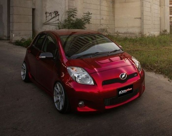 Modifikasi Toyota Yaris Bakpao tampil elegan minimalis