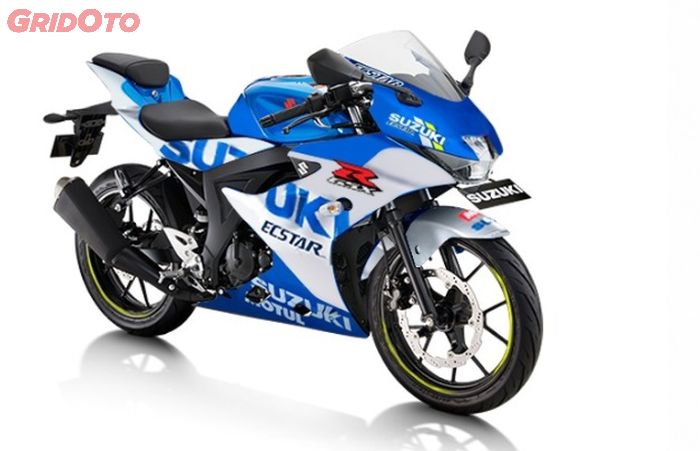 Suzuki GSX-R150 dengan livery ala tim MotoGP Suzuki Ecstar 2020