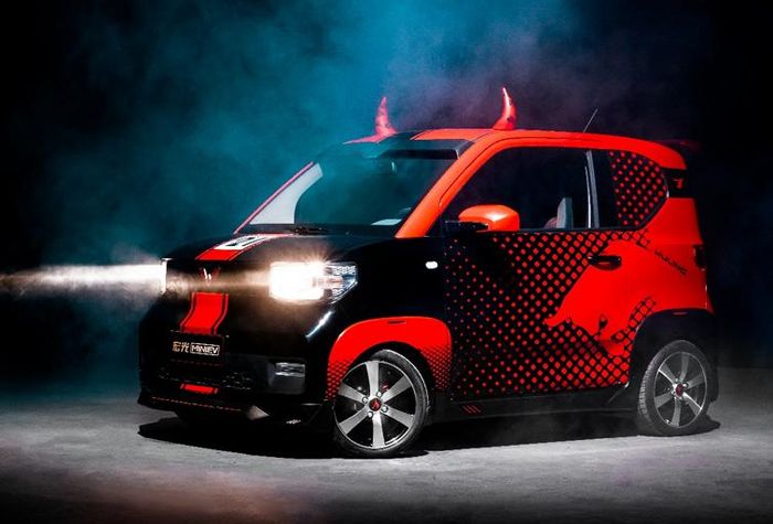 Modifikasi Wuling Hong Guang Mini EV hadir dalam warna bodi dual-tone