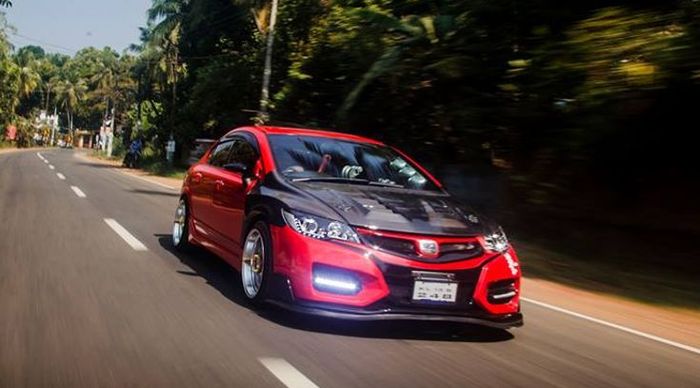 Honda Civic FD pasang body kit Type R 2015