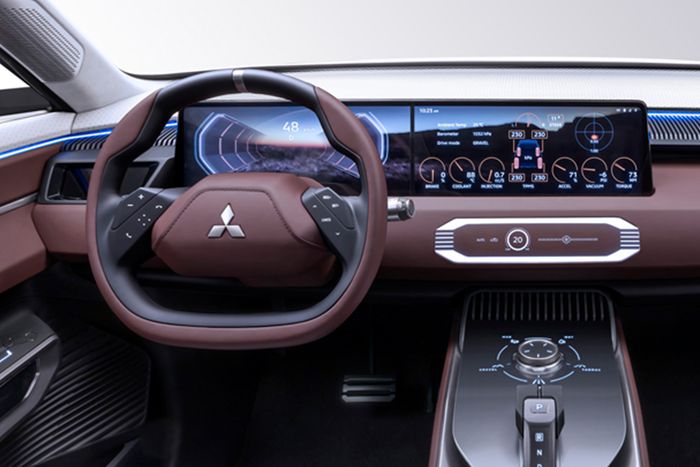 Close up interior Mitsubishi DST Concept.