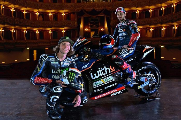 Andrea Dovizioso dan Darryn Binder menjadi duet andalan WithU RNF Yamaha untuk MotoGP 2022. 
