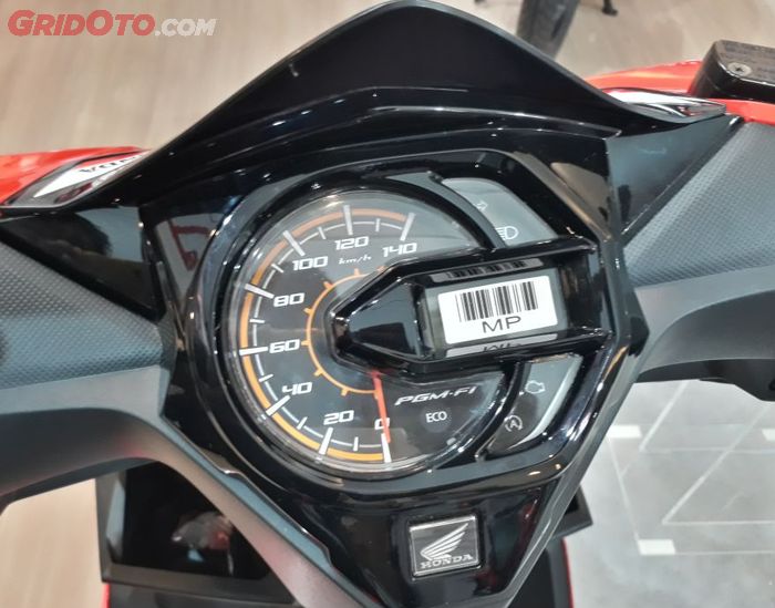 Speedometer Honda All New BeAT sudah dilengkapi dengan Eco Indicator dan penujuk kilometer digital