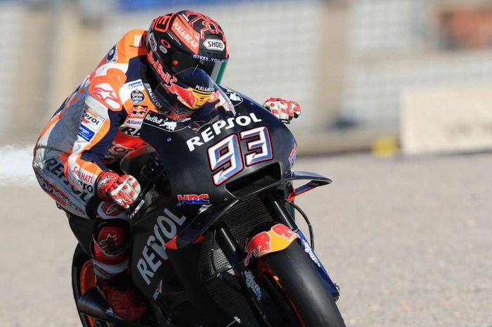 Motor Marc Marquez warna hitam sudah muncul di tes MotoGP Catalunya Juni 2018