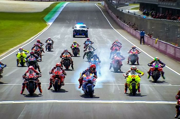 Marc Marquez tergelincir saat start MotoGP Australia 2024