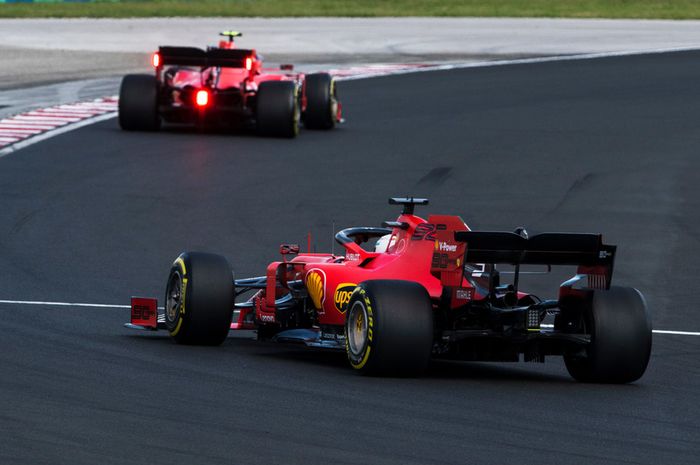 Di F1 Hongaria, pembalap tim Ferrari finish ketiga dan keempat