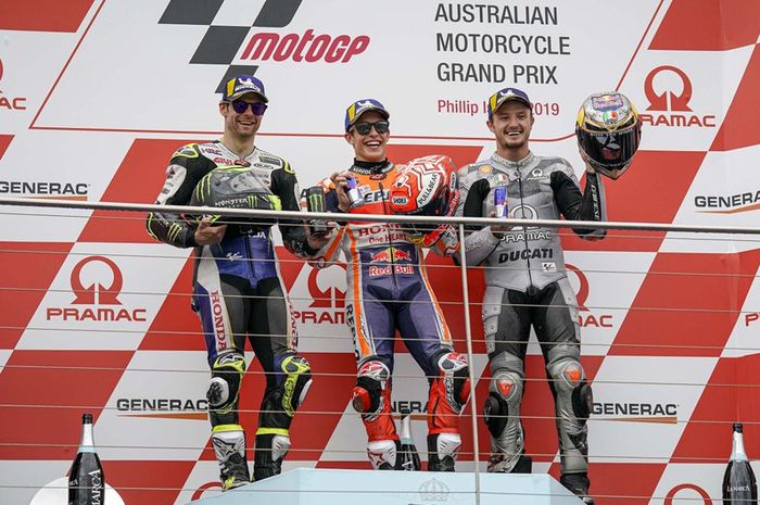 Berdiri di podium ketiga, Jack Miller capai finish terbaiknya di MotoGP Australia
