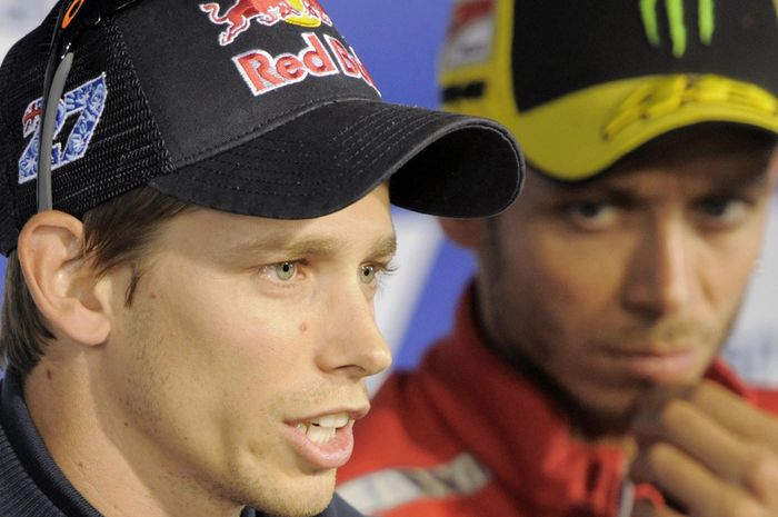 Casey Stoner dan Valentino Rossi