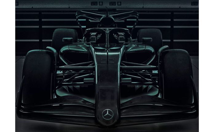 Bocoran bentuk mobil Mercedes untuk musim balap F1 2022