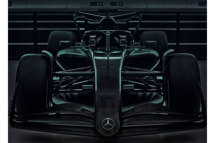 Bocoran bentuk mobil Mercedes untuk musim balap F1 2022