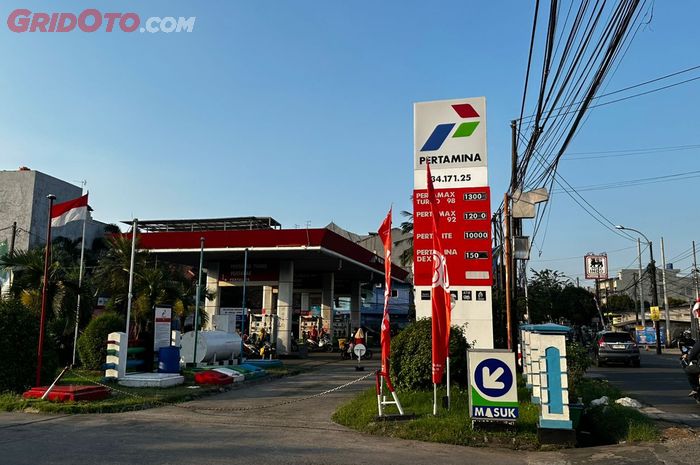 Ilustrasi SPBU Pertamina 