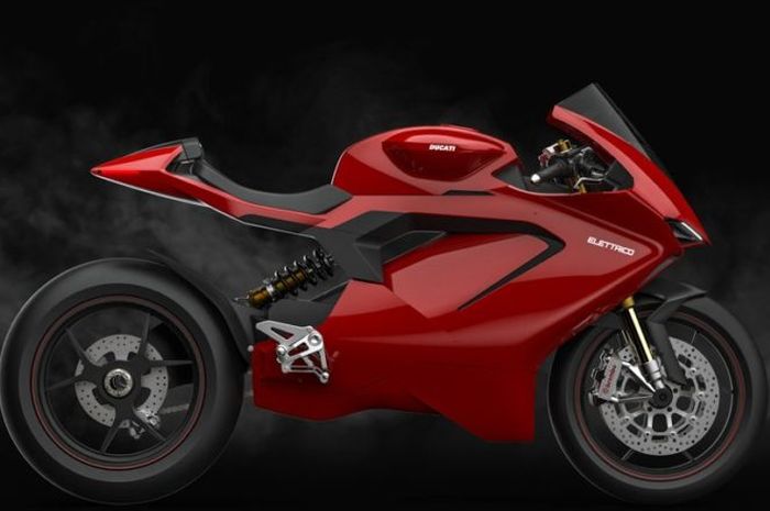 Ilustrasi motor listrik Ducati untuk MotoE