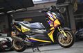 Yamaha XMAX Cat Motif Helm Valentino Rossi, Pasang USD, Habis Rp 80 Juta!