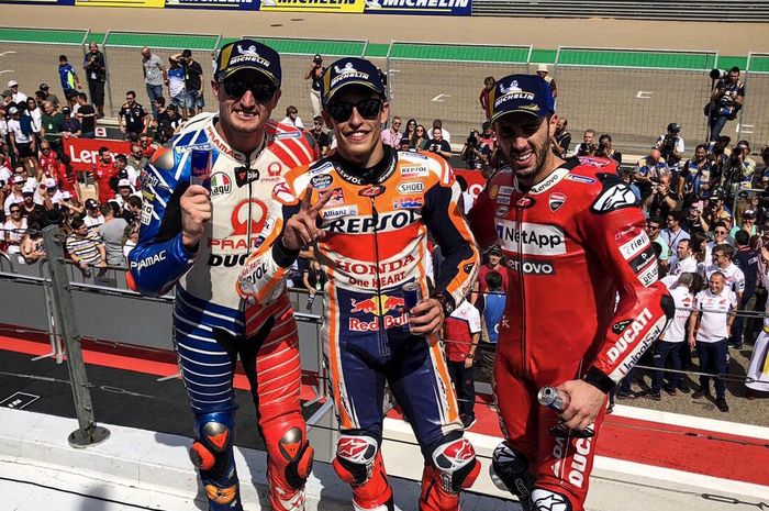 Marc Marquez mampu melebarkan selisih poin dari Andrea Dovizioso di klasmen sementara pembalap MotoGP 2019 usai MotoGP Aragon 