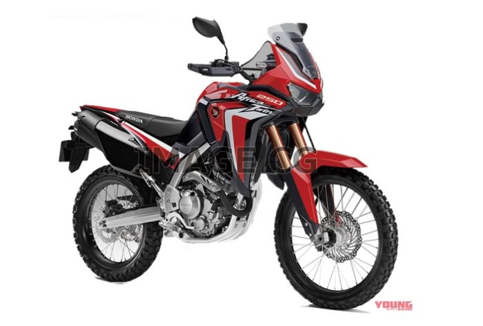 Perkiraan desain Honda Africa Twin 250