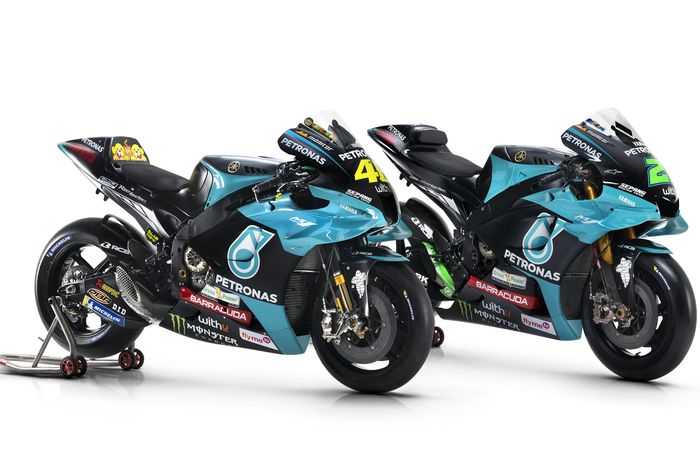 Motor Valentino Rossi dan Franco Morbidelli, tim Petronas Yamaha SRT 2021