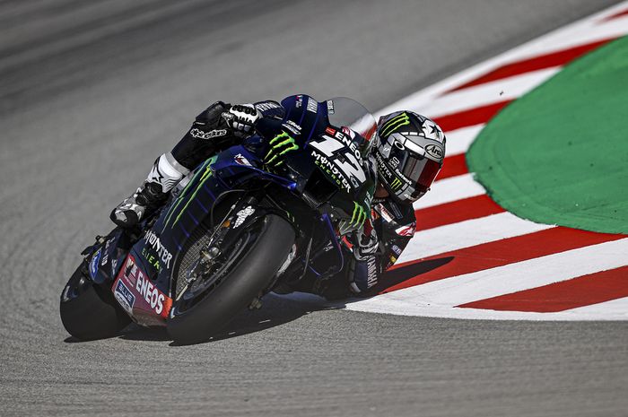 Maverick Vinales tercepat di FP4 MotoGP Catalunya. 