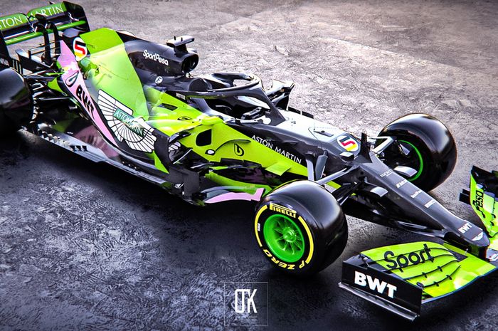 Livery mobil F1 tim Aston Martin untuk balap F1 2021 hasil rekayasa penggemar F1