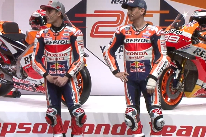 Marc Marquez dan Jorge Lorenzo di launching Repsol Honda MotoGP 2019