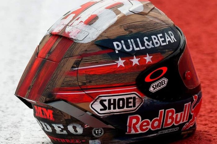 Helm spesial Marc Marquez di MotoGP Amerika 2021