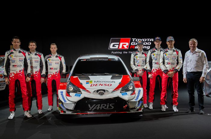 Inilah pereli dan co-driver tim Toyota Gazoo Racing yang akan berlaga di WRC 2020, didampingi Tommi Makinen sebagai bos tim