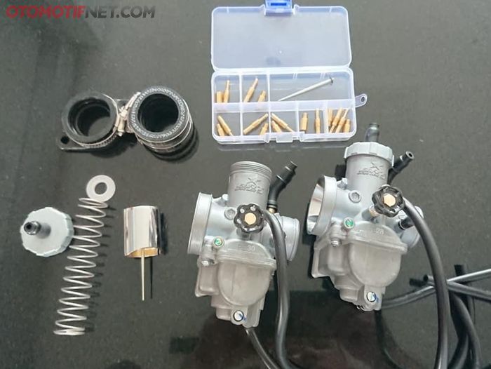 Paket lengkap dari karburator BRT super flow