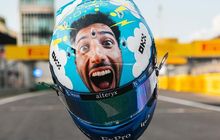 Keren Banget, Daniel Ricciardo Pakai Helm Spesial Tribute Valentino Rossi di F1 Italia 2022