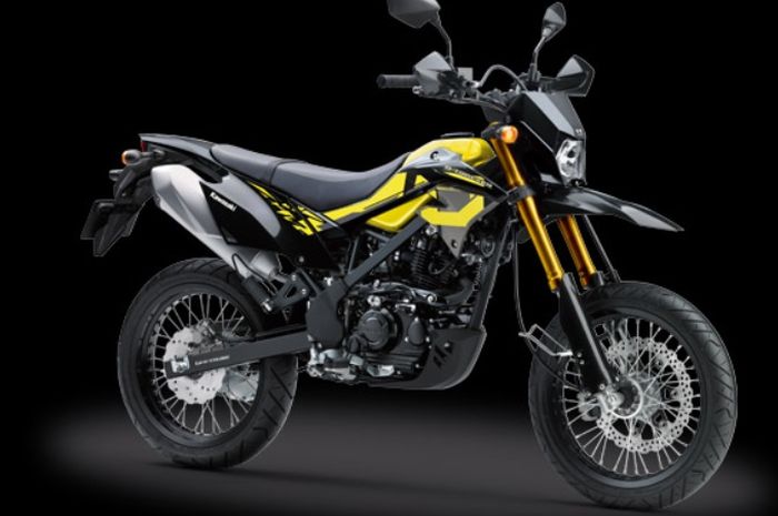 Kawasaki D-Tracker SE dengan warna kuning