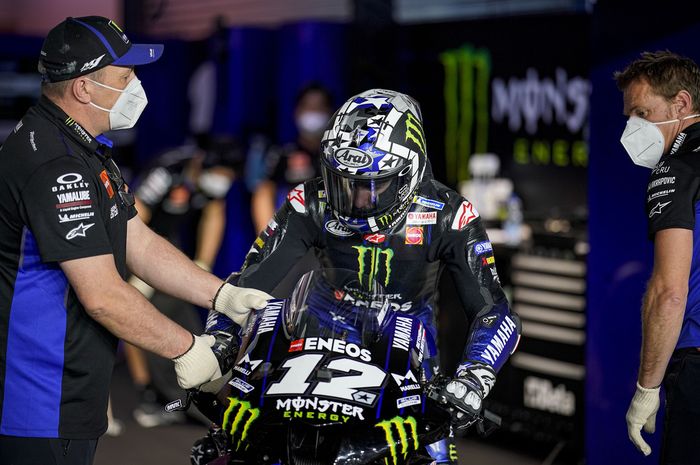 Maverick Vinales gagal kantongi kemenangan di MotoGP Doha 2021. 