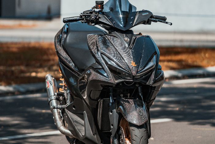 Yamaha Aereox pasang radiator BPro MX-King