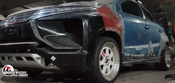 Toyota Vios Limo dipasang over fender plus pelek palang 7