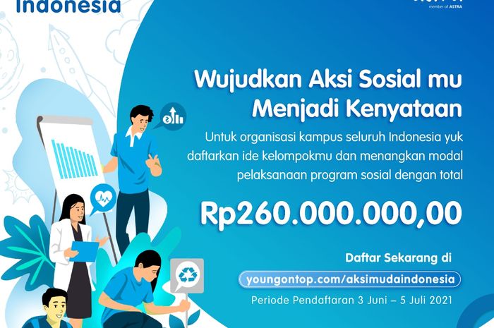 Asuransi Astra gelar #AksiMudaIndonesia berkesempatan memperoleh hadiah dengan total nilai seluruhnya sebesar Rp260.000.000