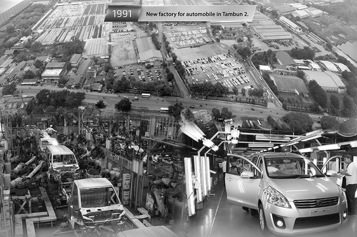 Suzuki membuka pabrik baru di Tambun, Bekasi pada 1991