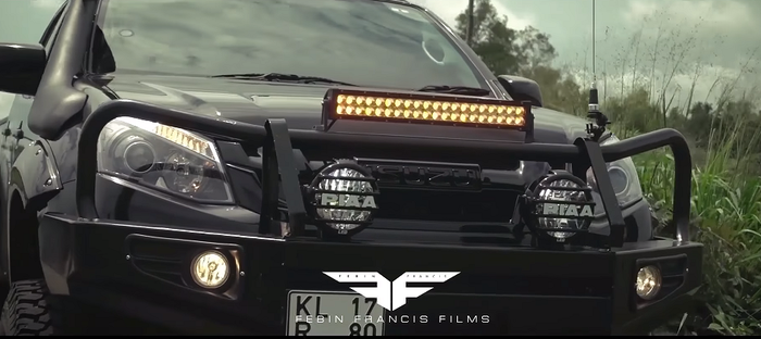 Tampang garang Isuzu D-Max dengan bumper bullbar