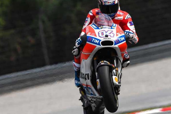 Andrea Dovizioso, dari Ducati Team perkasa di sesi latihan bebas Jumat