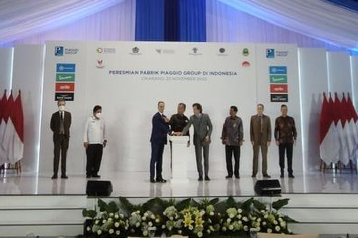 Pabrik Vespa di Cikarang resmi dioperasikan PT Piaggio Indonesia, Rabu (23/11/2022).