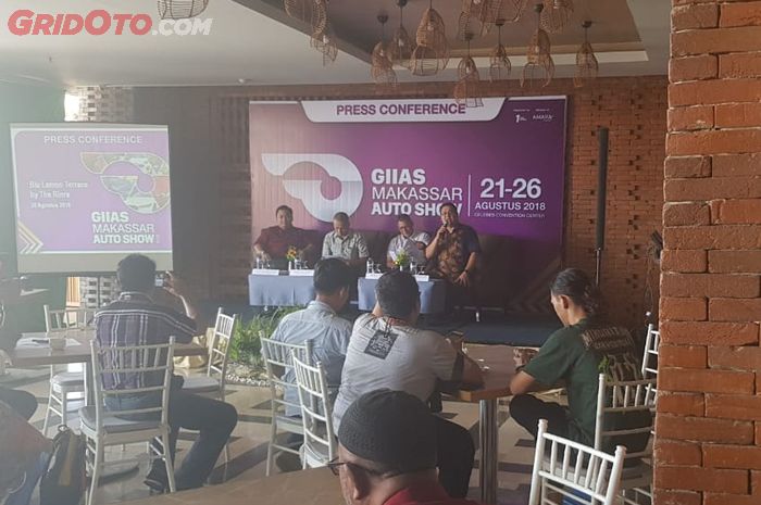 Konferensi pers pre-GIIAS Makassar 2018