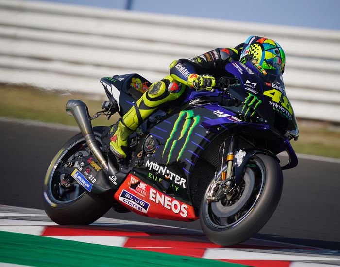 Valentino Rossi mencoba knalpot baru di tes MotoGP Misano