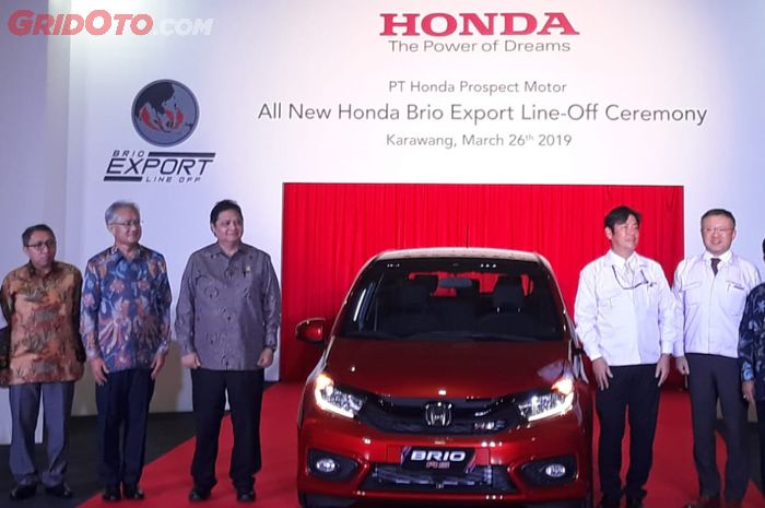 Seremonial dimulainya produksi all new Honda Brio untuk pasar ekspor