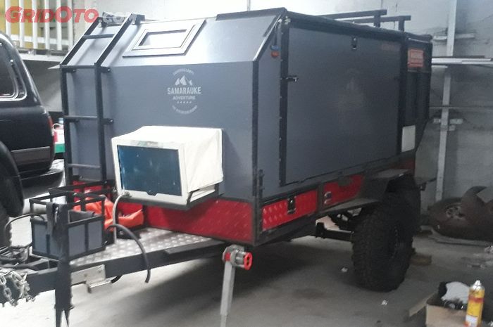 Camper trailer Teardrop 2.0 Samarauke yang dibangun oleh Sogi dan timnya