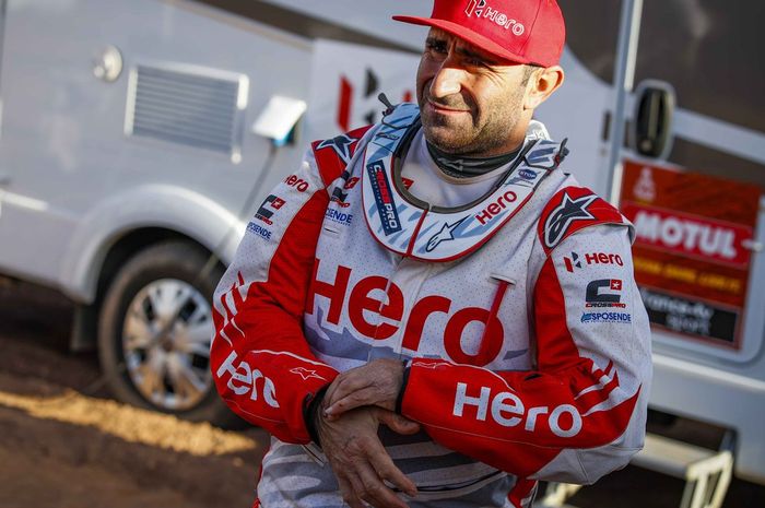 Pembalap asal Portugal, Paulo Goncalves meninggal dunia usai terkenaserangan jantung saat menempuh stage 7 Reli Dakar 2020