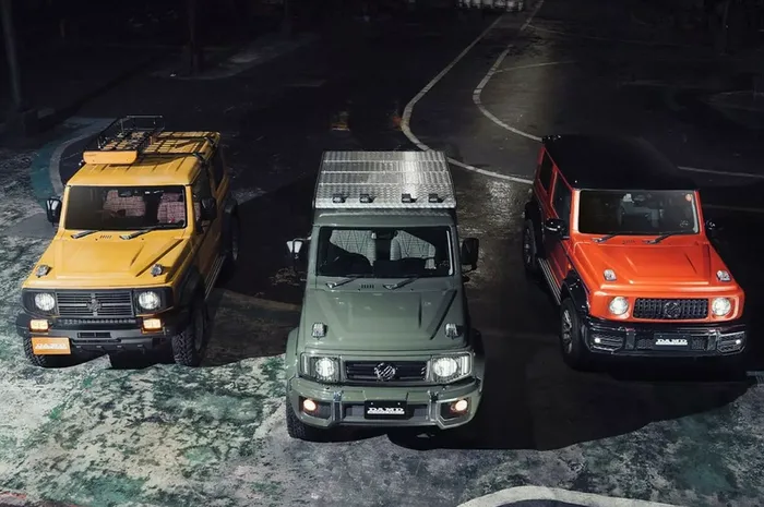Trio Suzuki Jimny besutan DAMD nampak seperti G-Class dengan beberapa variasi