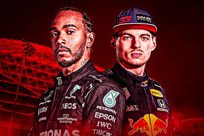 Lewis Hamilton dan Max Verstappen berebut gelar juara dunia F1 2021 sampai bendera finish dikibarkan di balapan terakhir