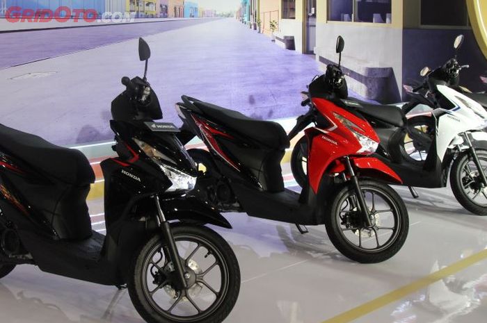 All New Honda BeAT CBS, varian termurah cuma naik harga Rp 100 ribuan. Warna semua glosy.